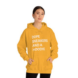 DOPE SNEAKERS AND A HOODIE Unisex Heavy Blend™ Hooded Sweatshirt