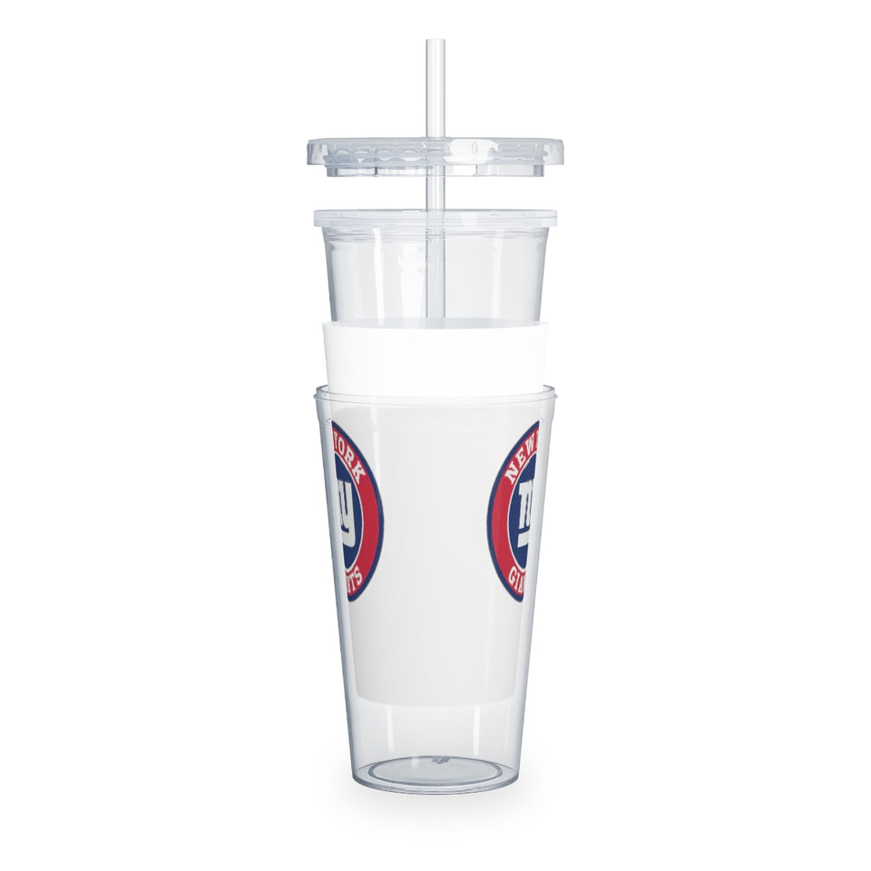 New York Giants Plastic Tumbler with Straw