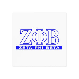Zeta Phi Beta Square Magnet