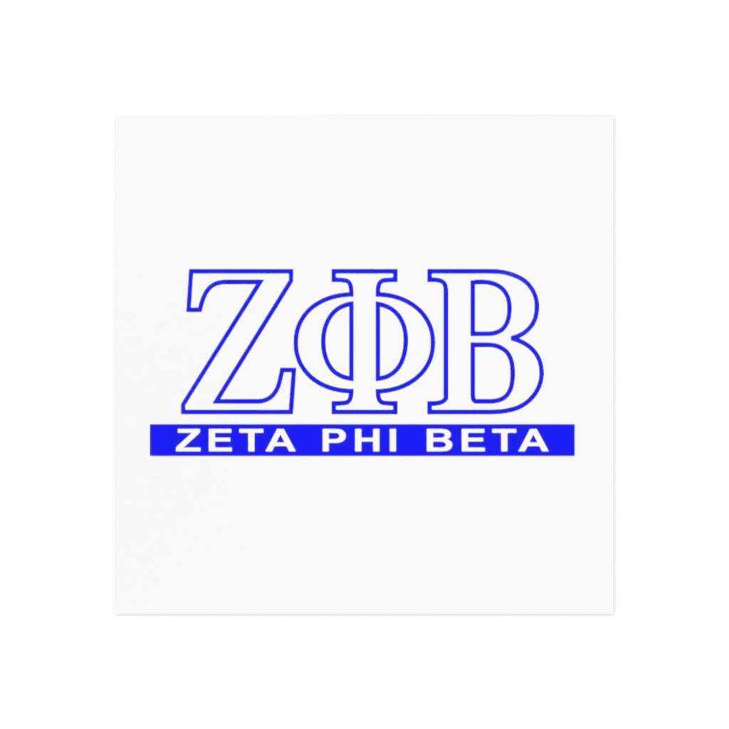 Zeta Phi Beta Square Magnet