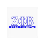Zeta Phi Beta Square Magnet