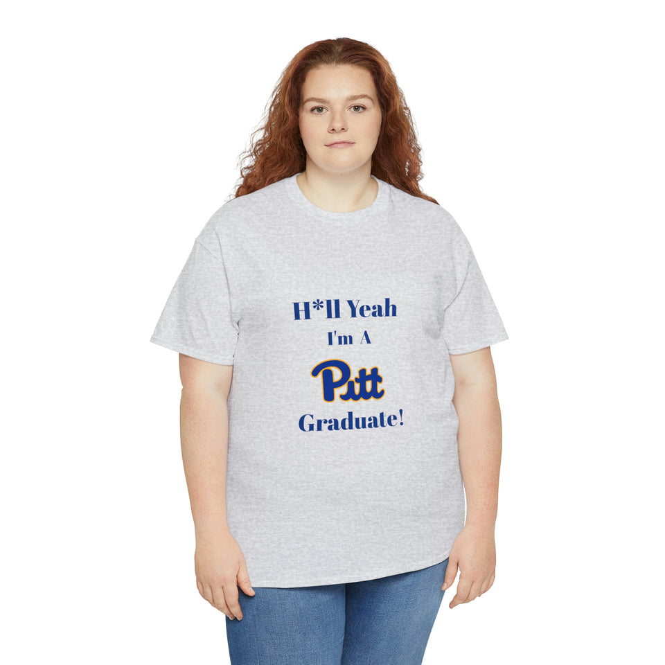 H*ll Yeah! University of Pittsburgh Unisex Heavy Cotton Tee