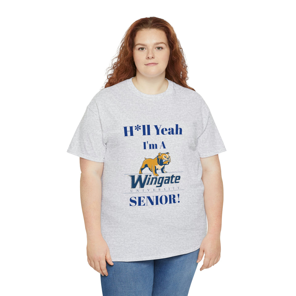 H*ll Yeah Wingate University Senior Unisex Heavy Cotton Tee