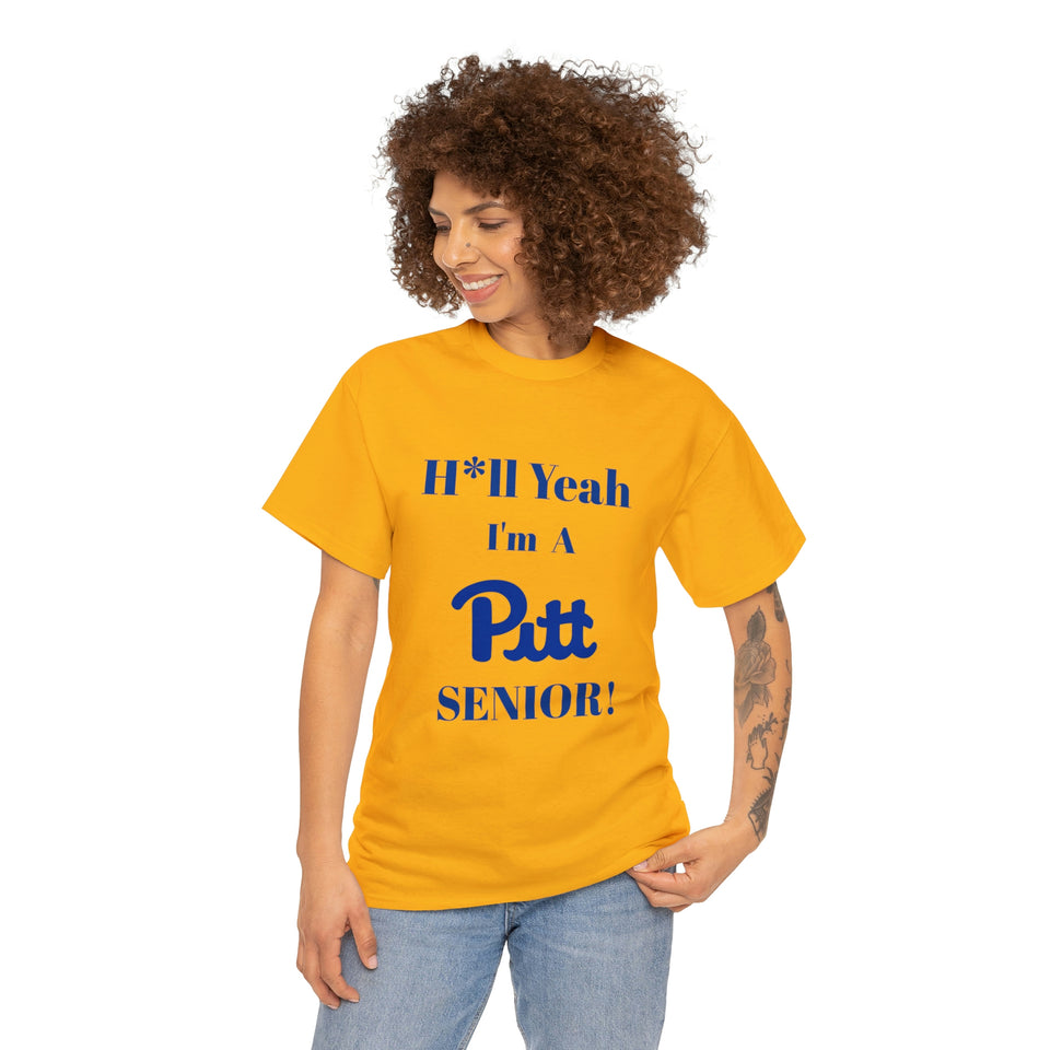 H*ll Yeah! University of Pittsburgh Senior Unisex Heavy Cotton Tee