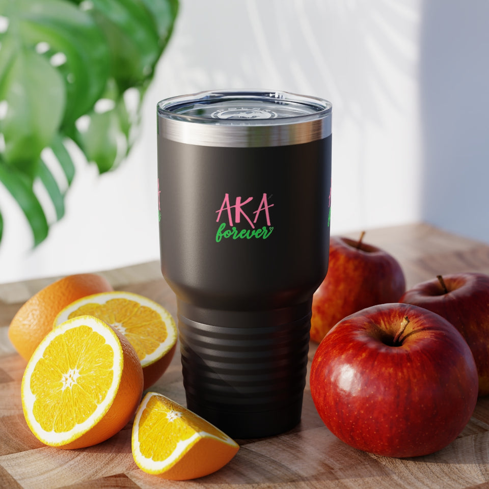 AKA Forever Ringneck Tumbler, 30oz (Small Lettering)