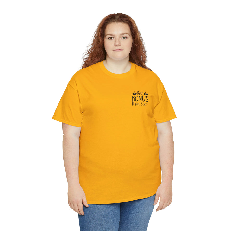 Best Bonus Mom Ever Unisex Heavy Cotton Tee