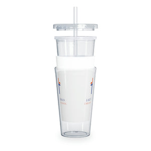 Lake Norman Christian School Plastic Tumbler with Straw