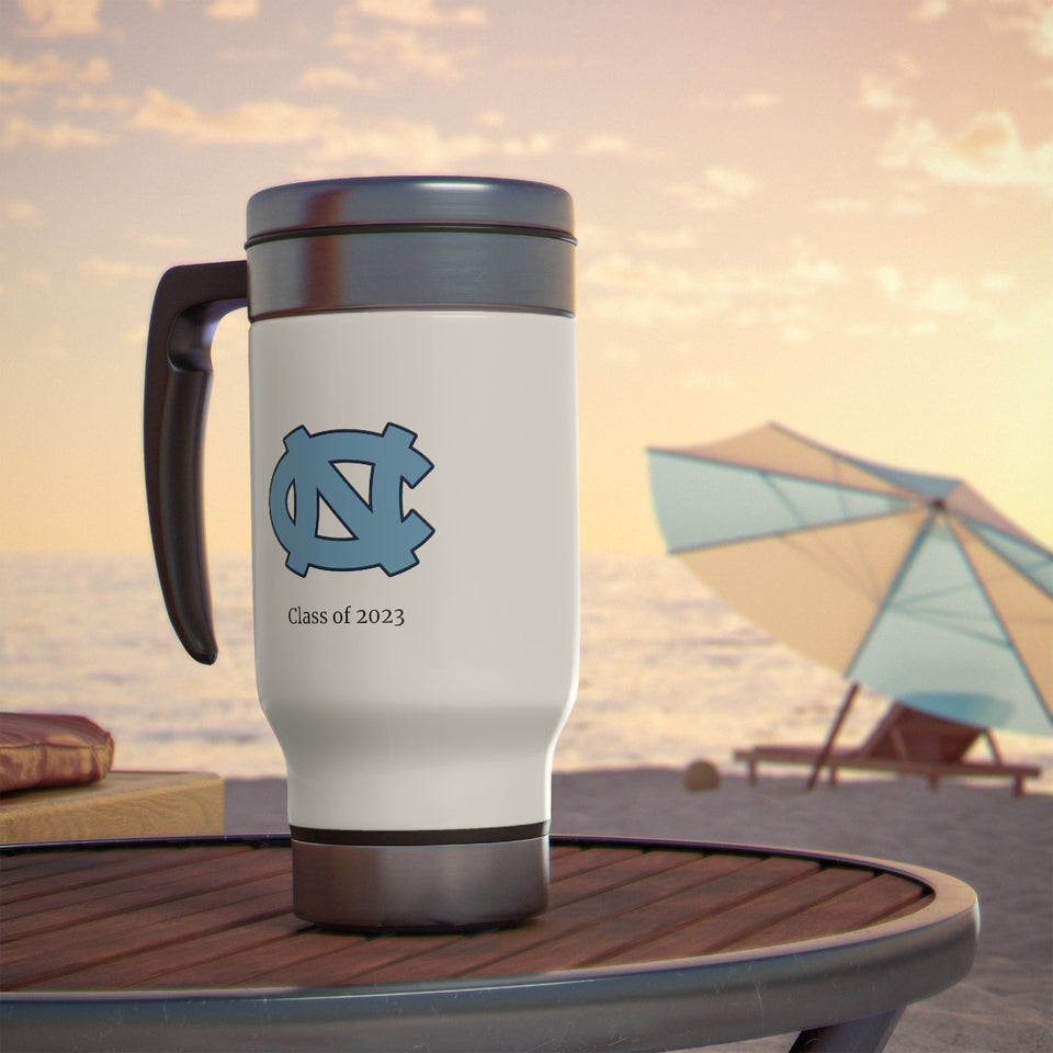 UNC Class of 2023 Travel Mug with Handle, 14oz