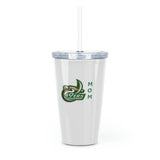 UNCC Mom Plastic Tumbler with Straw