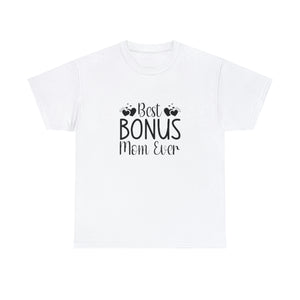 Best Bonus Mom Ever Unisex Heavy Cotton Tee