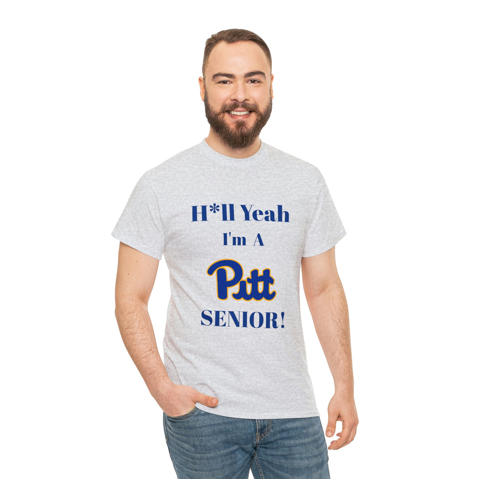 H*ll Yeah! University of Pittsburgh Senior Unisex Heavy Cotton Tee