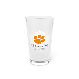Clemson University Class of 2023 Pint Glass, 16oz