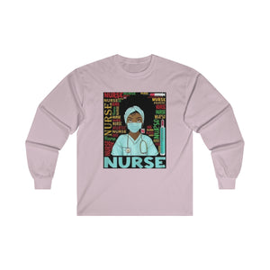 Black Nurse Long Sleeve Tee