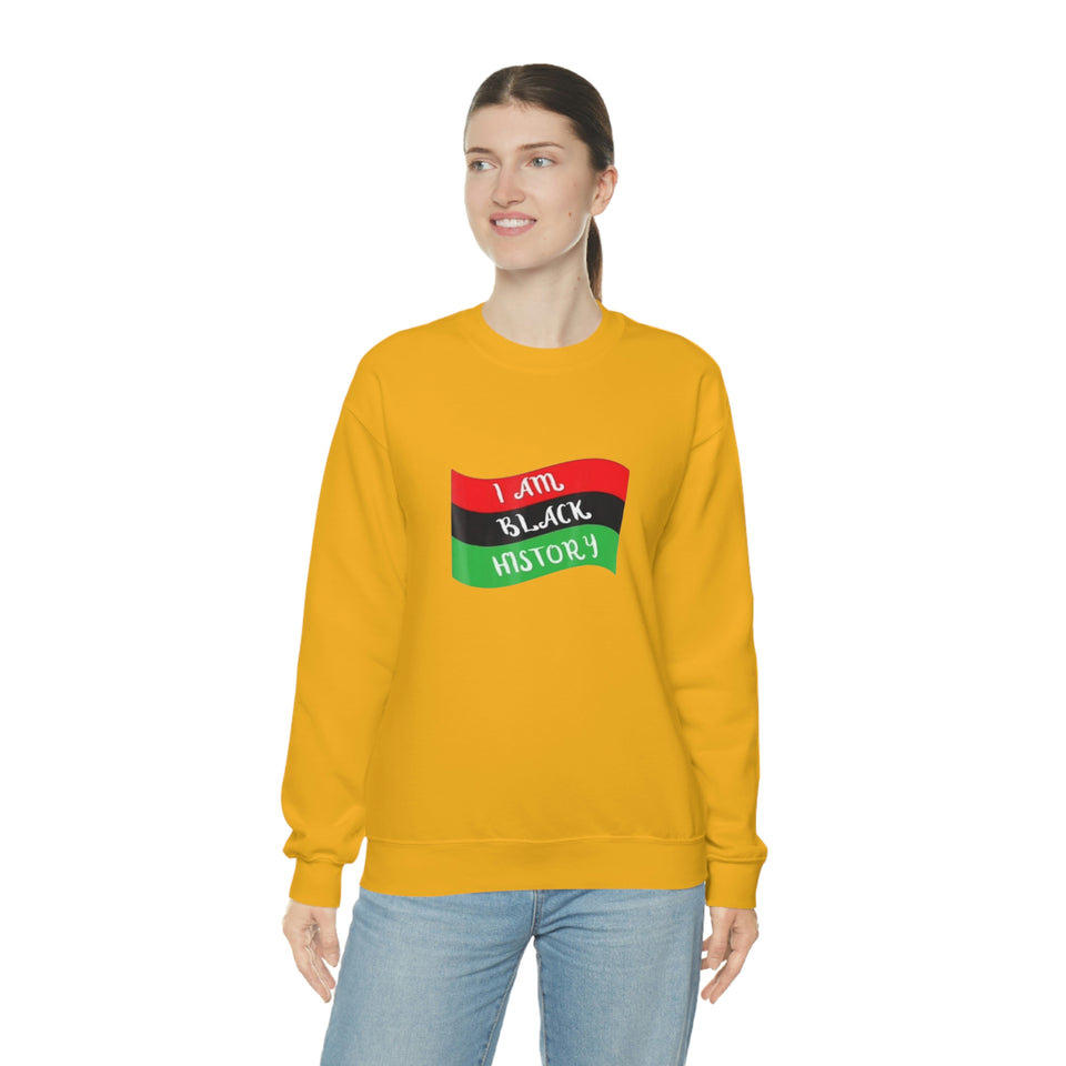 I Am Black History Unisex Heavy Blend™ Crewneck Sweatshirt