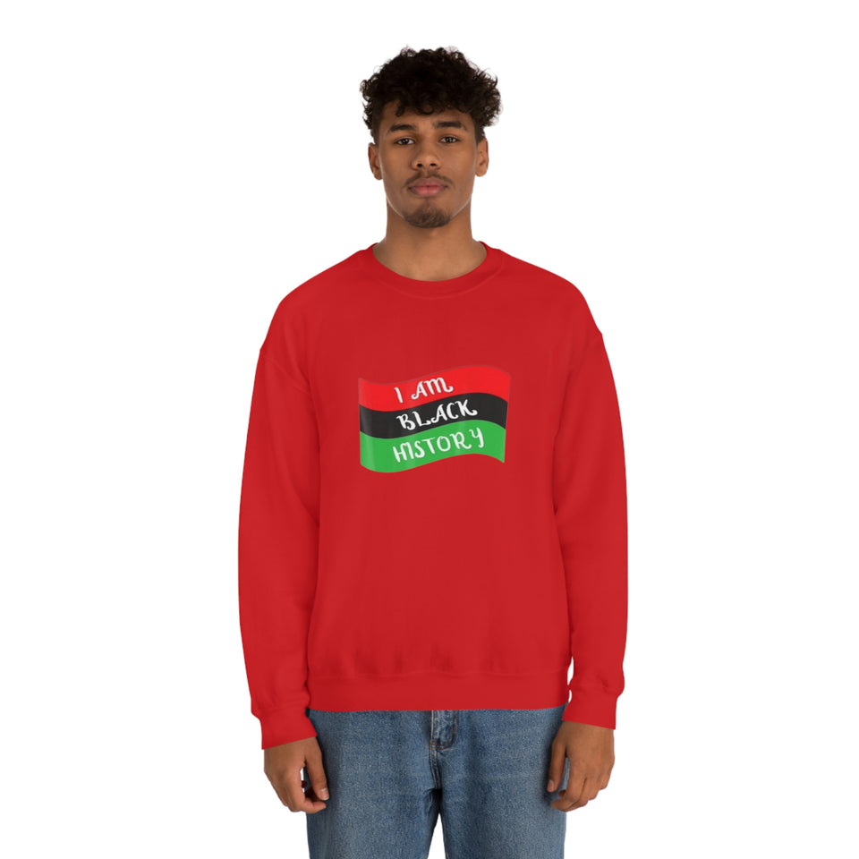I Am Black History Unisex Heavy Blend™ Crewneck Sweatshirt