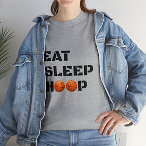 Eat Sleep Hoop Unisex Heavy Cotton Tee