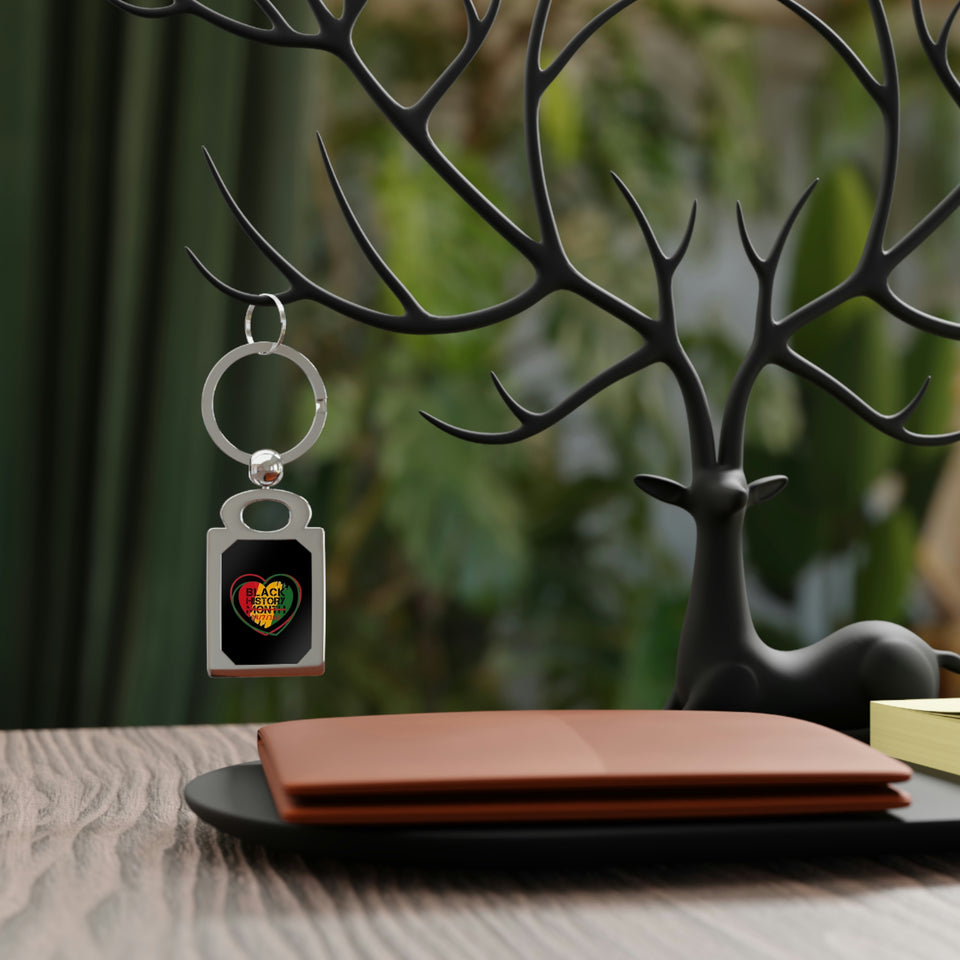 Black History 24/7/365 Photo Keyring