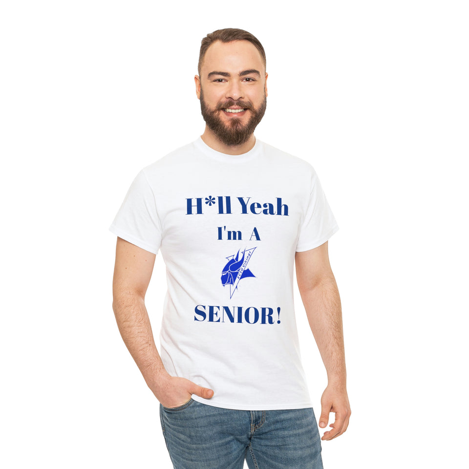 H*ll Yeah! Elizabeth City State Vikings Senior Unisex Heavy Cotton Tee