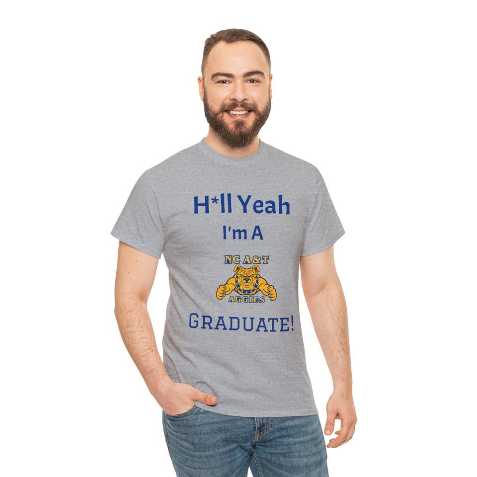 H*ll Yeah! NCAT Senior Unisex Heavy Cotton Tee