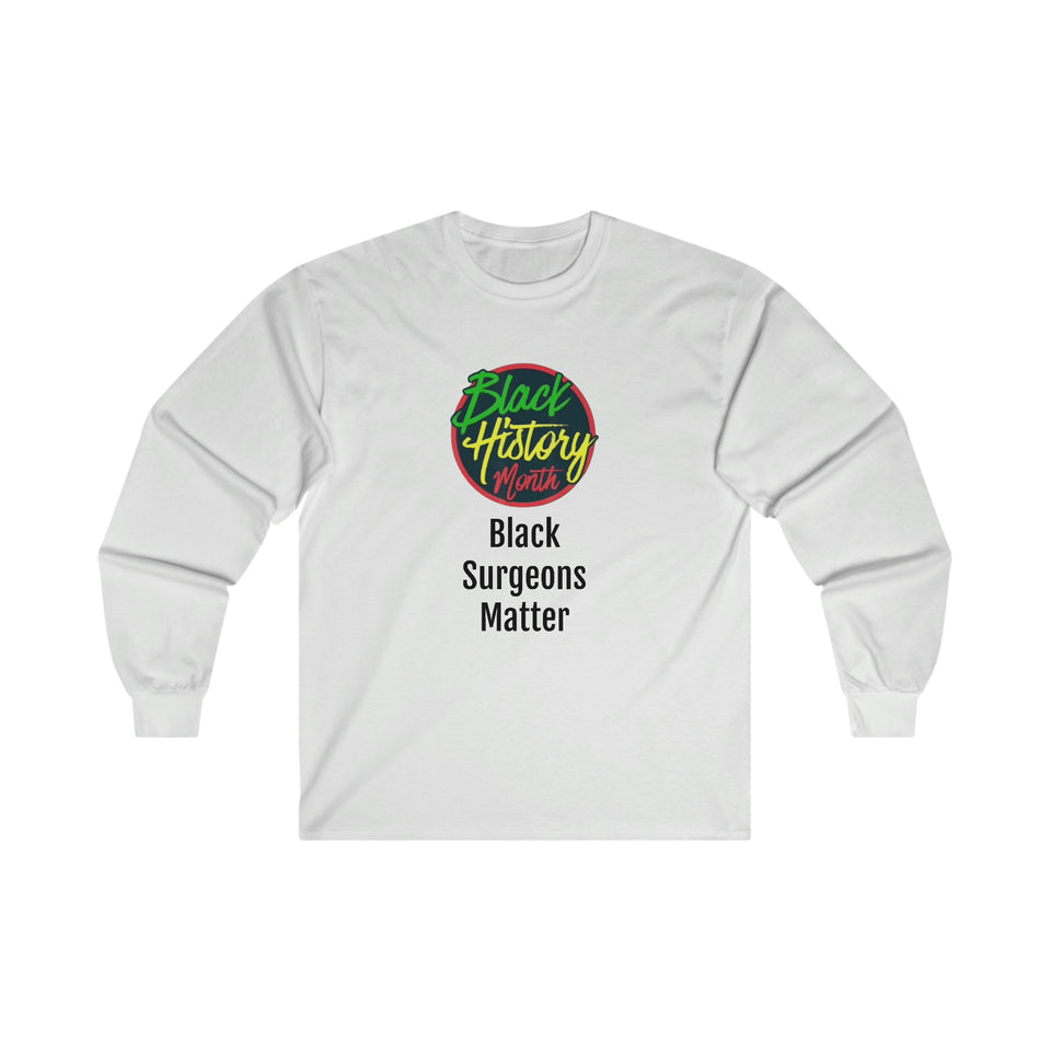 Black Surgeons Matter Long Sleeve Tee