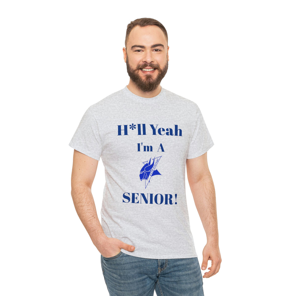 H*ll Yeah! Elizabeth City State Vikings Senior Unisex Heavy Cotton Tee