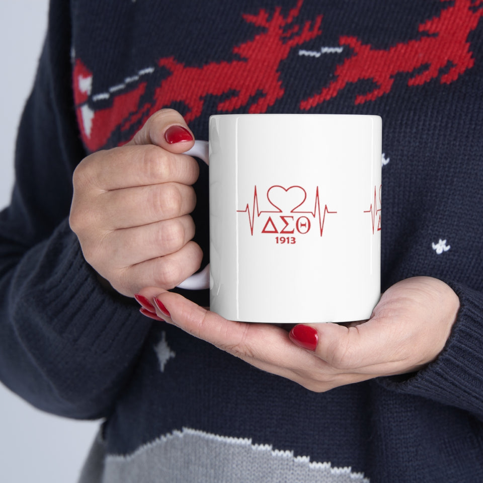 Delta Heartbeat Ceramic Mug 11oz