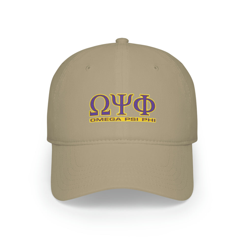 Omega Psi Phi Low Profile Baseball Cap