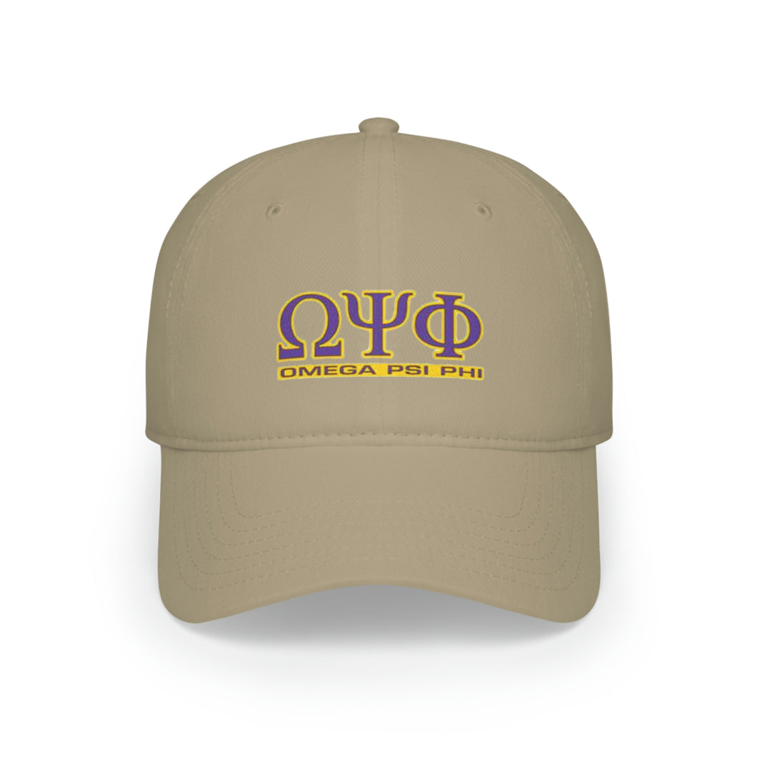 Omega Psi Phi Low Profile Baseball Cap