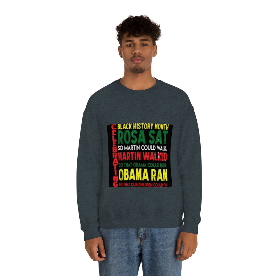 Celebrating Black History Month Unisex Heavy Blend™ Crewneck Sweatshirt