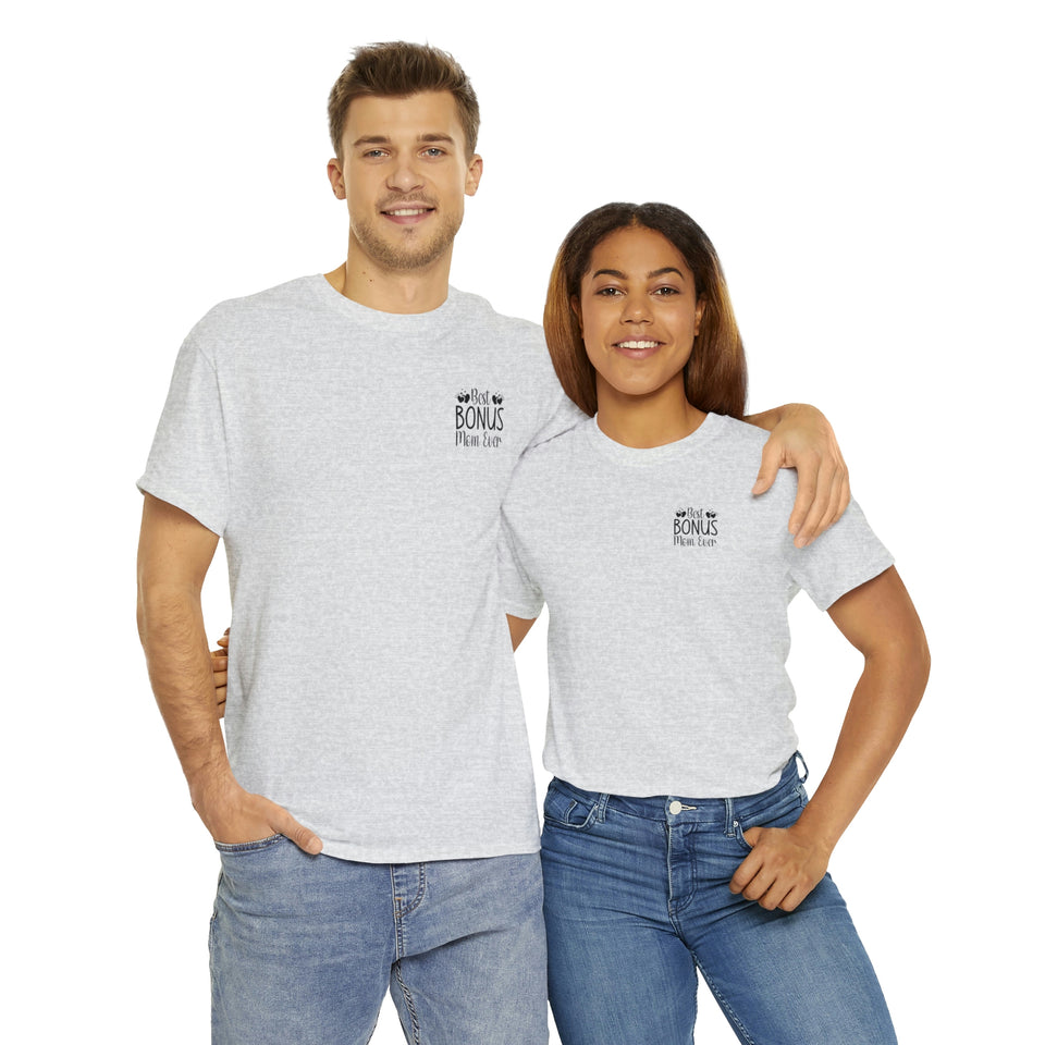 Best Bonus Mom Ever Unisex Heavy Cotton Tee