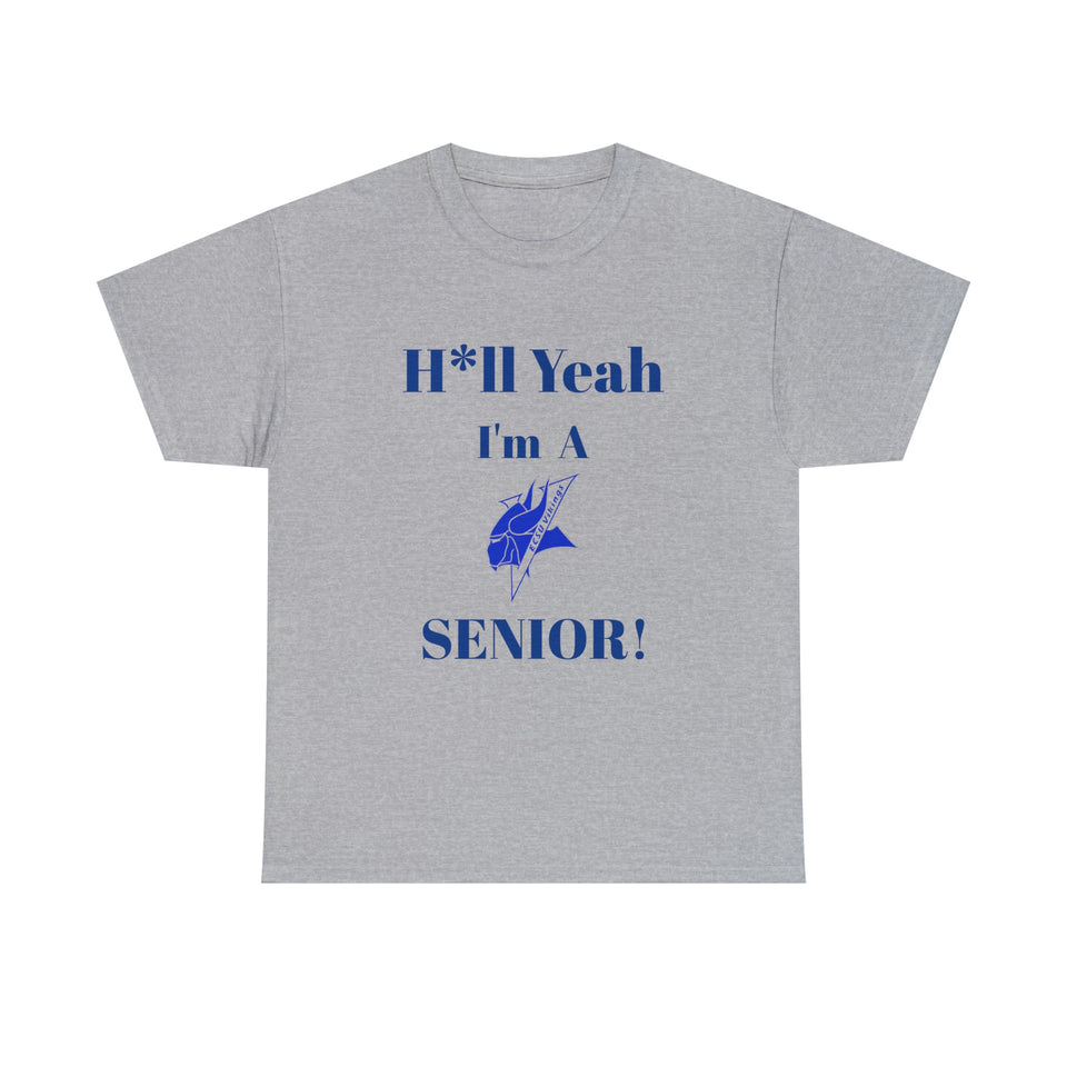 H*ll Yeah! Elizabeth City State Vikings Senior Unisex Heavy Cotton Tee