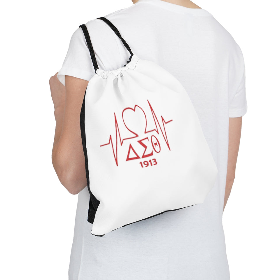 Delta Heartbeat Outdoor Drawstring Bag