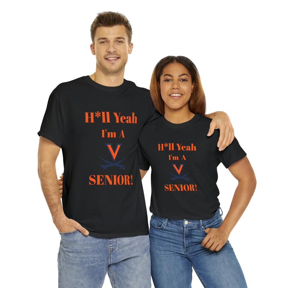 H*ll Yeah! Virginia Cavaliers Senior Unisex Heavy Cotton Tee
