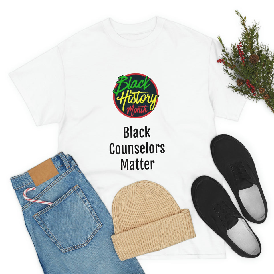 Black Counselors Matter Cotton Tee