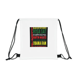 Celebrating Black History Month Outdoor Drawstring Bag