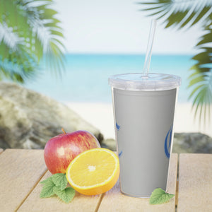 Charlotte Christian Plastic Tumbler with Straw