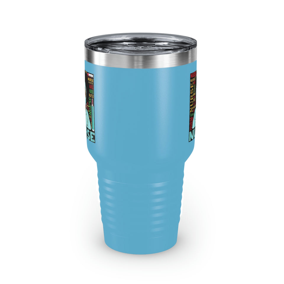 Black Nurse Ringneck Tumbler, 30oz