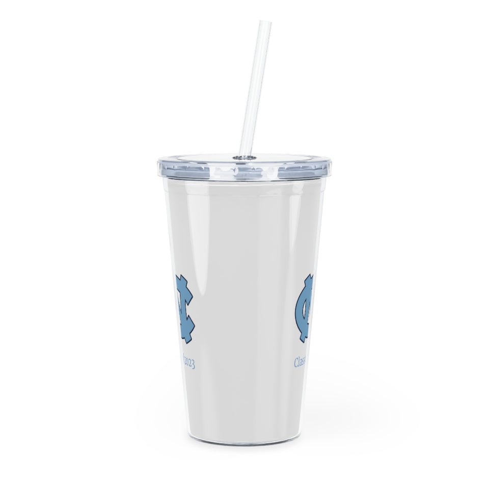 UNC Class of 2023 Plastic Tumbler with Straw