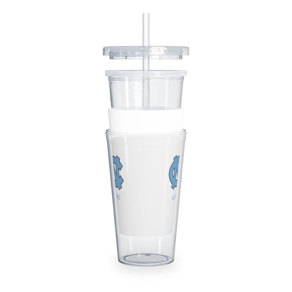 UNC Alumni Plastic Tumbler with Straw