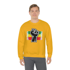 Black Fist Unisex Heavy Blend™ Crewneck Sweatshirt