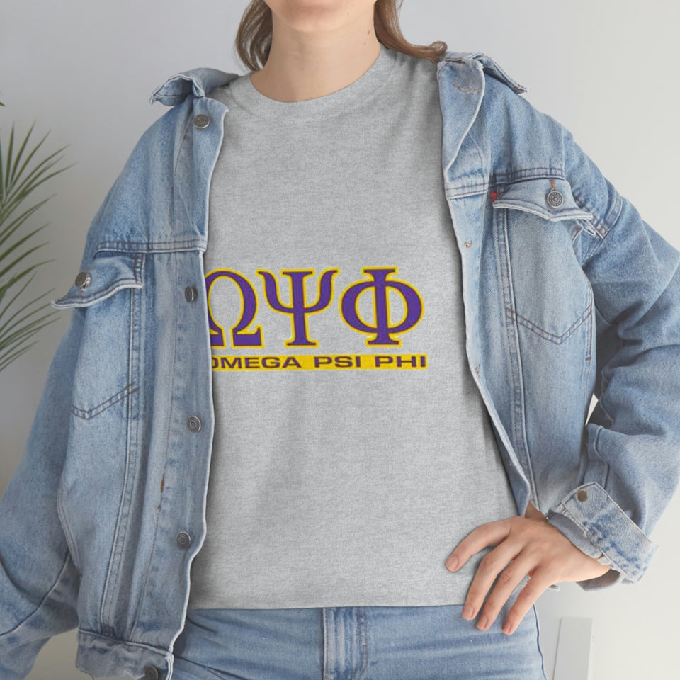 Omega Psi Phi Unisex Heavy Cotton Tee