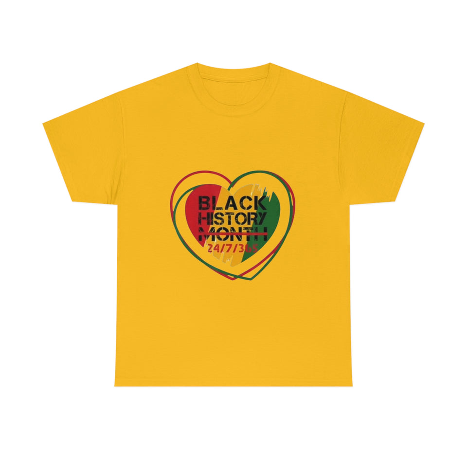 Black History 24/7/365 Cotton Tee