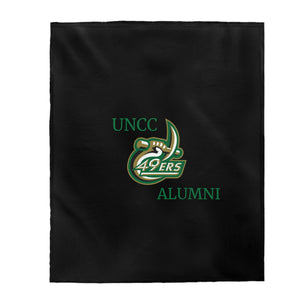 UNCC ALUMNI Velveteen Plush Blanket