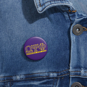 Omega Psi Phi Custom Pin Buttons