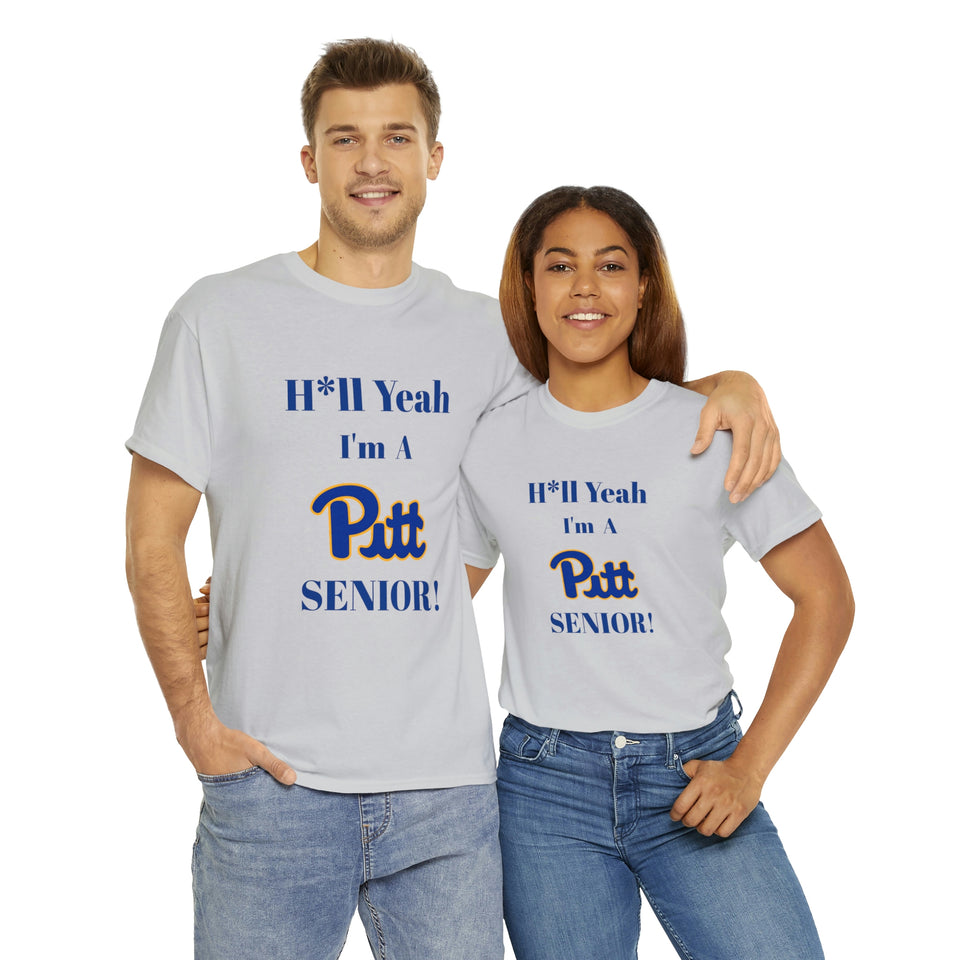 H*ll Yeah! University of Pittsburgh Senior Unisex Heavy Cotton Tee