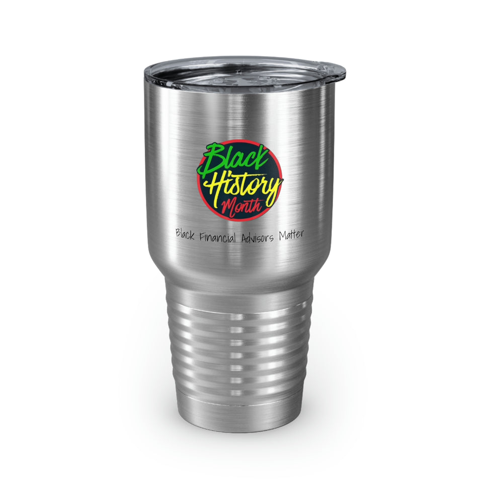 Black Financial Advisors Matter Ringneck Tumbler, 30oz