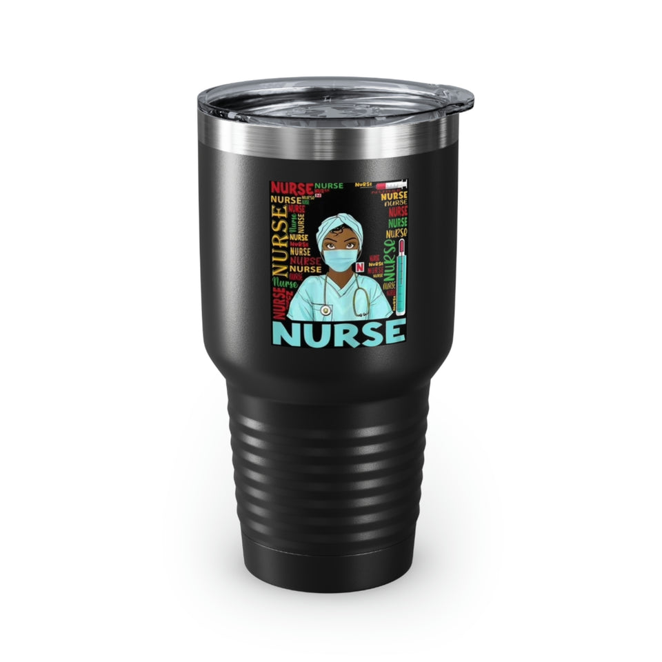Black Nurse Ringneck Tumbler, 30oz