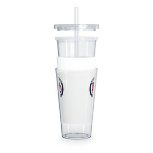 Davidson Day Plastic Tumbler with Straw