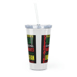 Celebrating Black History Month Plastic Tumbler with Straw