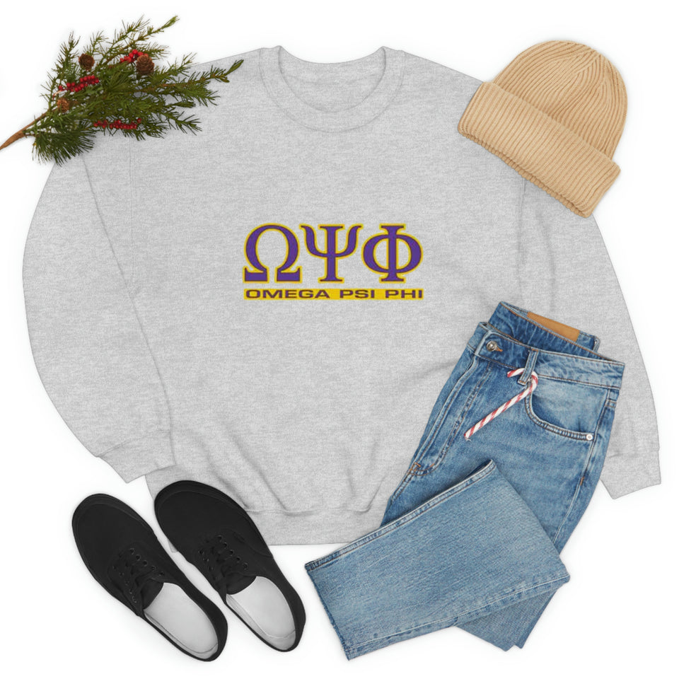 Omega Psi Phi Unisex Heavy Blend™ Crewneck Sweatshirt